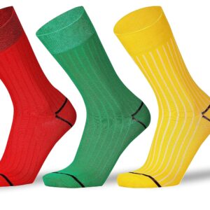 RC. ROYAL CLASS Formal & Casual Organic Cotton Calf Length Solid Socks For Men, Pack of 3 Pairs, Free Size