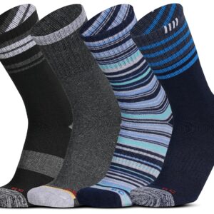 RC. ROYAL CLASS Thermal Socks For Men Cushioned Towel Warm Winter Woolen Socks, Calf Length Hi-Performance Heavy Duty Multicolored Socks Pack of 4 Pairs