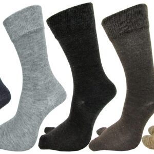 RC. ROYAL CLASS Women Warm Calf Length Thumb Woolen Multicolored Socks, Combo Pack of 5