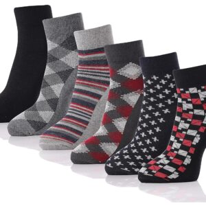 RC. ROYAL CLASS Men's Ankle Length Formal And Casual Cotton Socks(Pack of 6 Pairs)