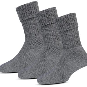 RC. ROYAL CLASS Women Calf Length Towel Terry Thick Woolen Winter Wear Socks, Cushioned Warm Thermal Socks For Women (Pack of 3 Pairs)
