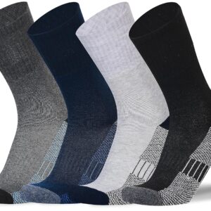RC. ROYAL CLASS Socks For Men Thick Soft Heavy Duty Cushioned Towel Woolen Thermal Men Socks, Calf Length Warm Winter Wear Socks, Pack of 4 Pairs, Free Size, Multicolored